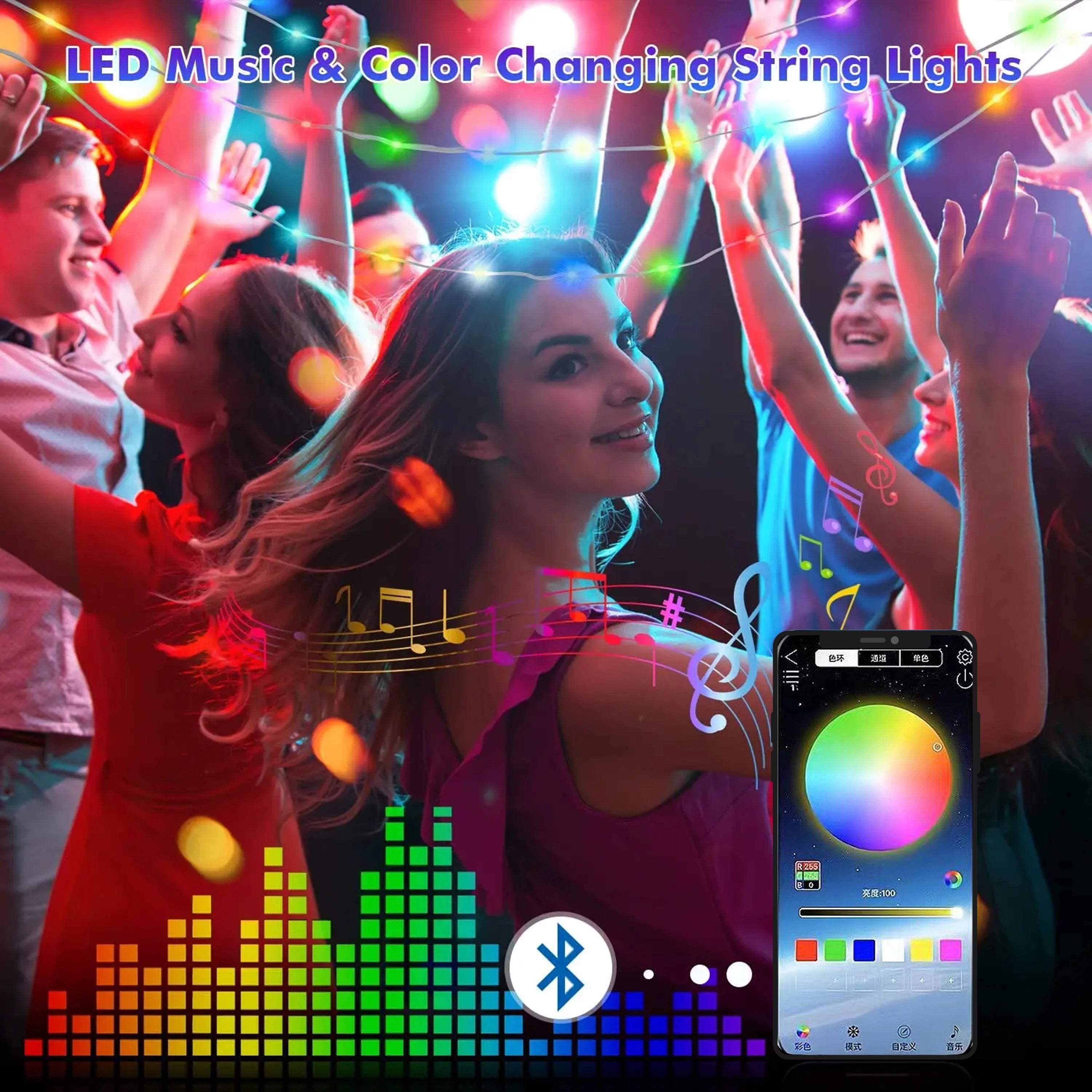 Smart USB LED Lights 5/10/20m Fairy Light APP Remote Indoor And Outdoor Multifunctiona String Decor for Party Christmas Holiday