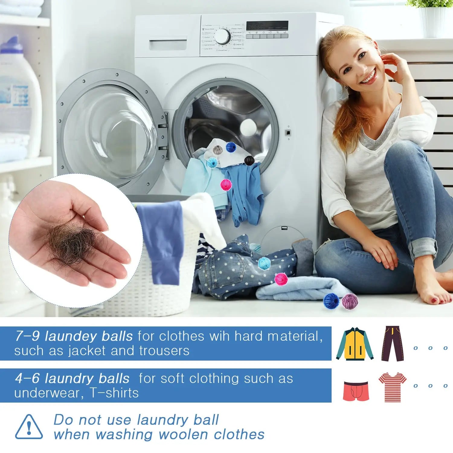 "Pet Hair Remover for Laundry