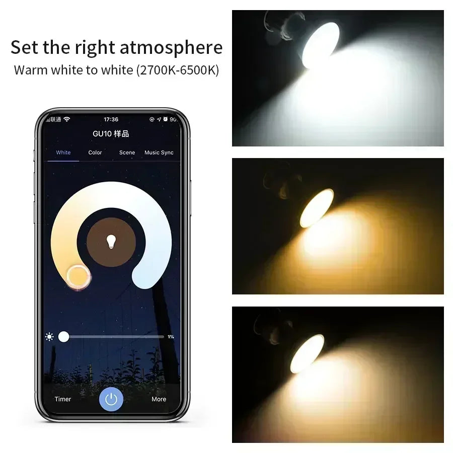 Tuya Smart GU10 LED Bulb