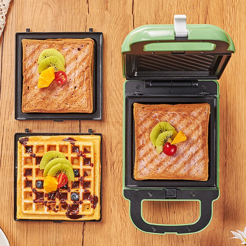Electric Sandwich Maker &WafflesBreakfast