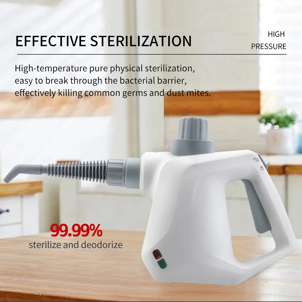 1050W Handheld Steam Cleaner – Fast Heat-Up, Multi-Surface Use