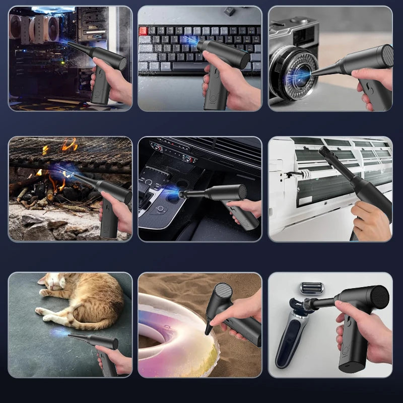 Wireless Handheld Dust Blower – For Computers, Keyboards, Cars &amp; Sofas