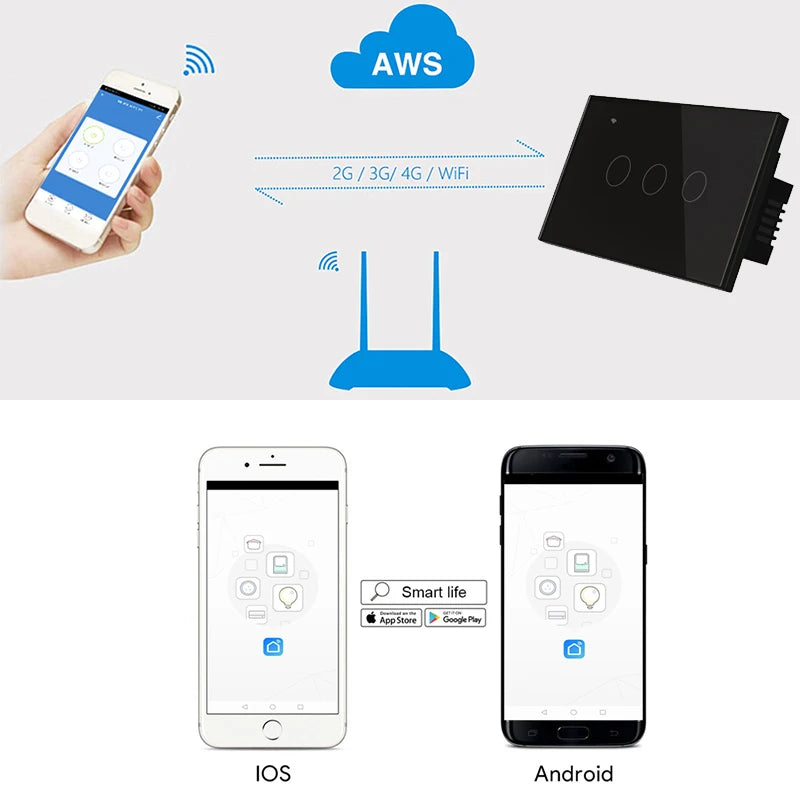 Smart WiFi Touch Light Switch