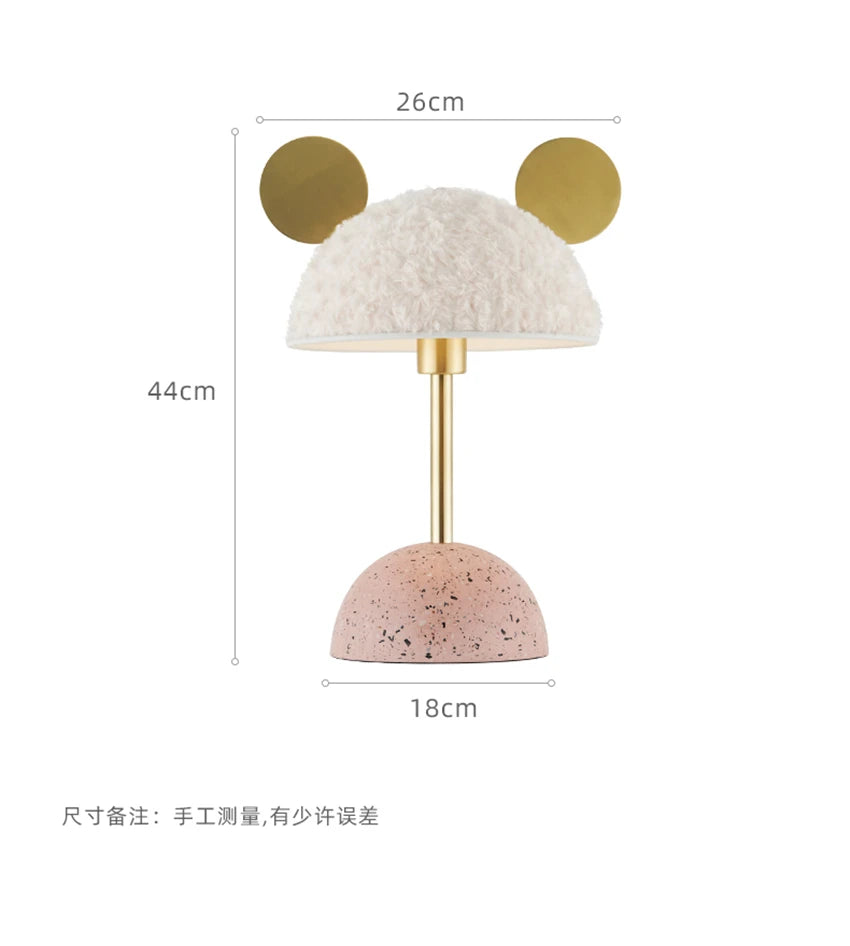 Modern Cute Table Lamps Bedroom Bedside Makeup Table Art Deco Lamp Living Room Luxury Model Room Girl Princess LED Table Lights