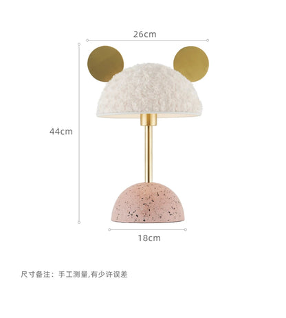 Modern Cute Table Lamps Bedroom Bedside Makeup Table Art Deco Lamp Living Room Luxury Model Room Girl Princess LED Table Lights