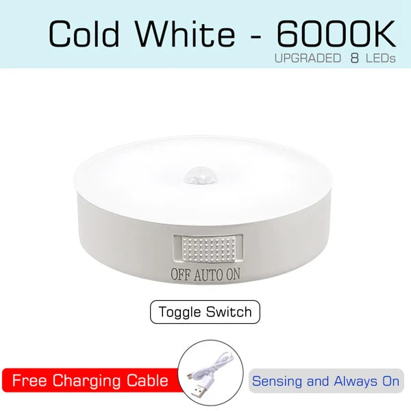 Motion Sensor Light USB Rechargeable Night Light