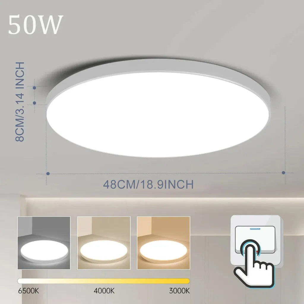 Smart Ceiling Lamp Remote Control Dimmable Living Room LED Chandelier Interior Decor Ceiling Lights For Kitchen Bedroom Lustre