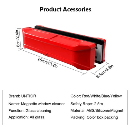 Magnetic Glazing Single Layer Magnet Window Cleaner Tool Brush Windows for Insulating Glass Durable Plastic Construction