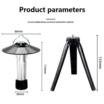 Camping Lantern with Tripod Dimmable Rechargeable LED Camping Tent Light Portable Small Camping Lamp Warm Light Tent Lantern