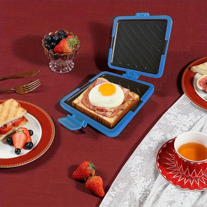 1pc Food Grade Silicone Easy-to-Use Microwave Sandwich Maker with Adjustable Silicone Straps Quick, Even Cooking for Crispy Toas