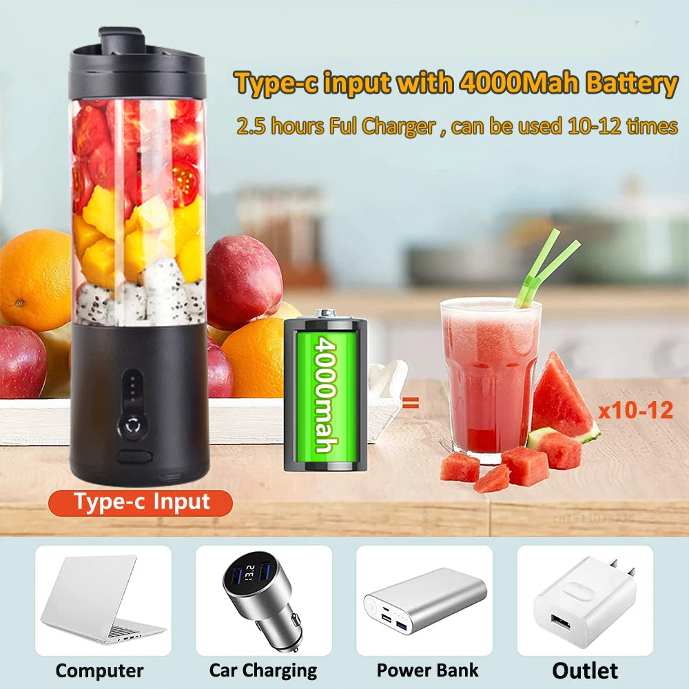 Rechargeable Portable Juicer Mixer