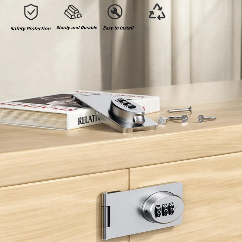 Mechanical Slide Latch Door Lock