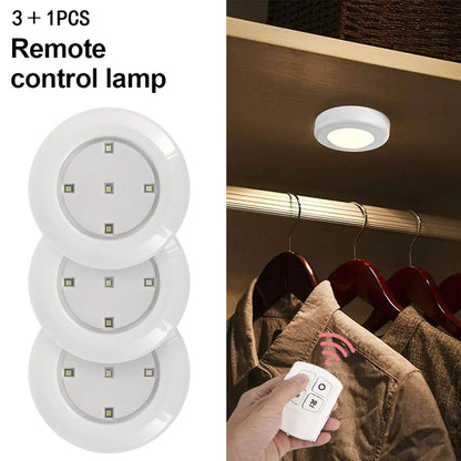 Smart Wireless Remote Control Night Light Decorative Kitchen Closet Staircase Aisle Bathroom Lighting Mini LED Lights