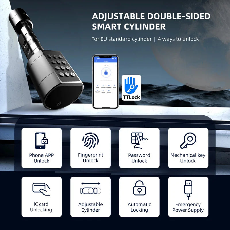 Keyless Euro Cylinder Smart Lock