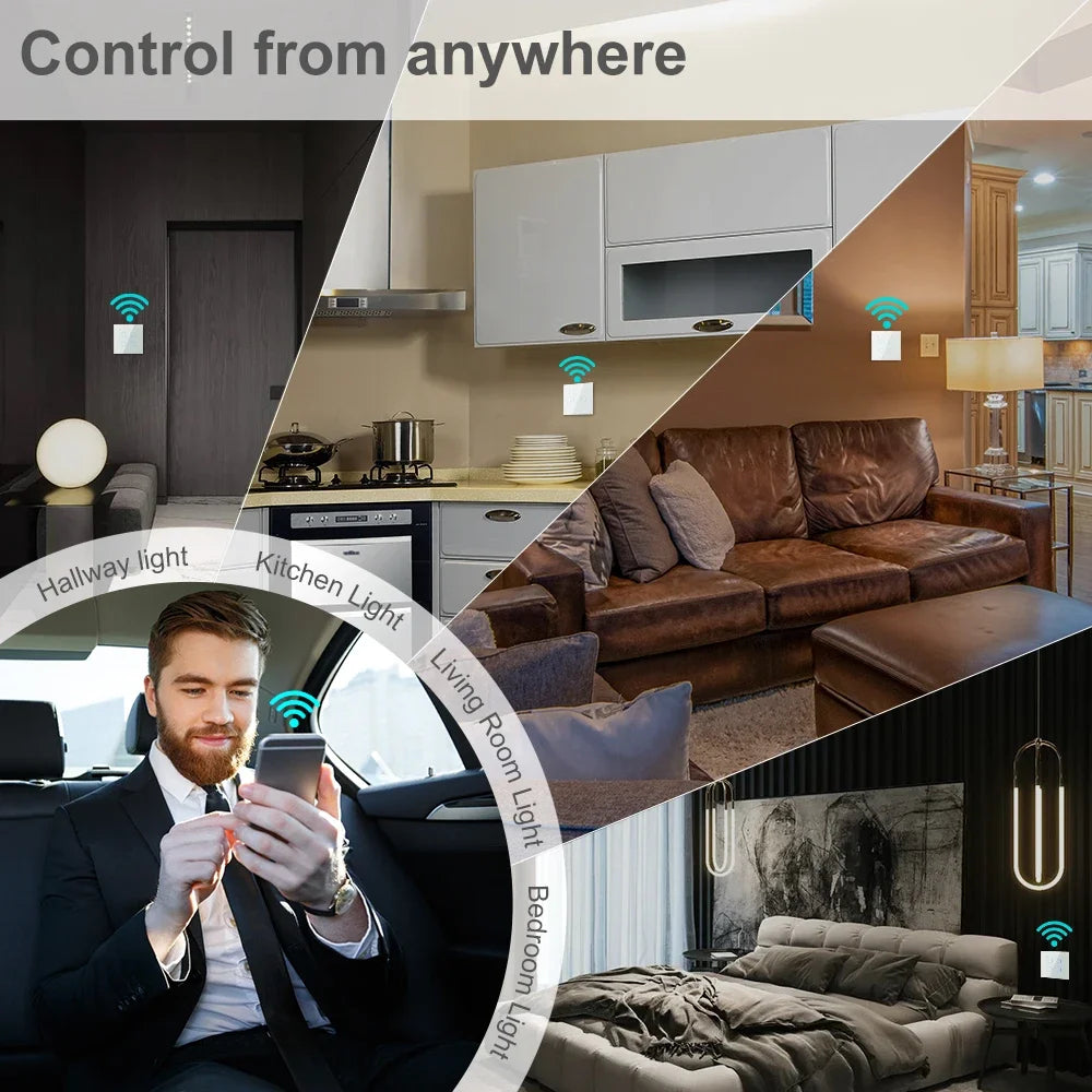 Tuya Smart Life WiFi Wall Touch Button 220V