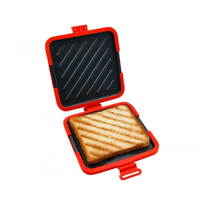 1pc Food Grade Silicone Easy-to-Use Microwave Sandwich Maker with Adjustable Silicone Straps Quick, Even Cooking for Crispy Toas