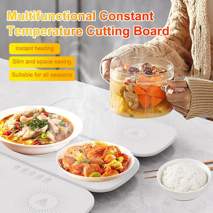 Electric Food Warmer Plate for Home Full Surface Heating