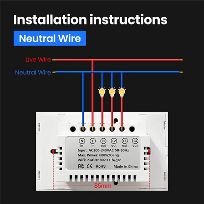 Wifi Smart Wall Switch LED Light Switches