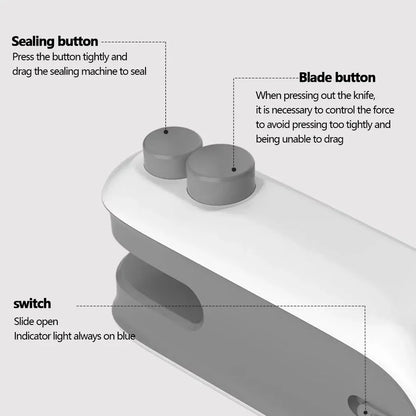 2 In 1 Sealer Cutter Multifunctional Portable Resealer