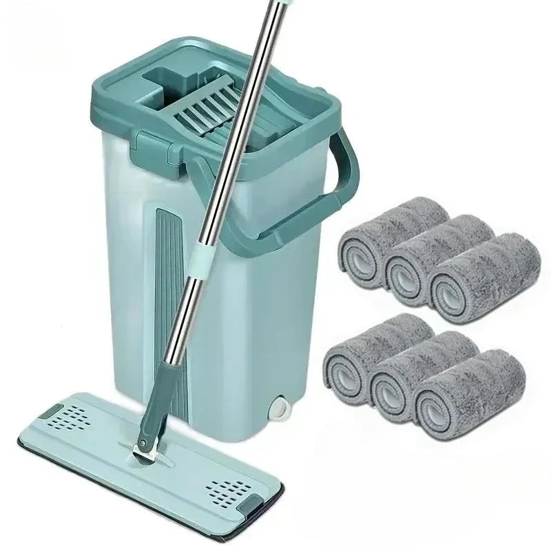 Flat Squeeze Mop with Bucket