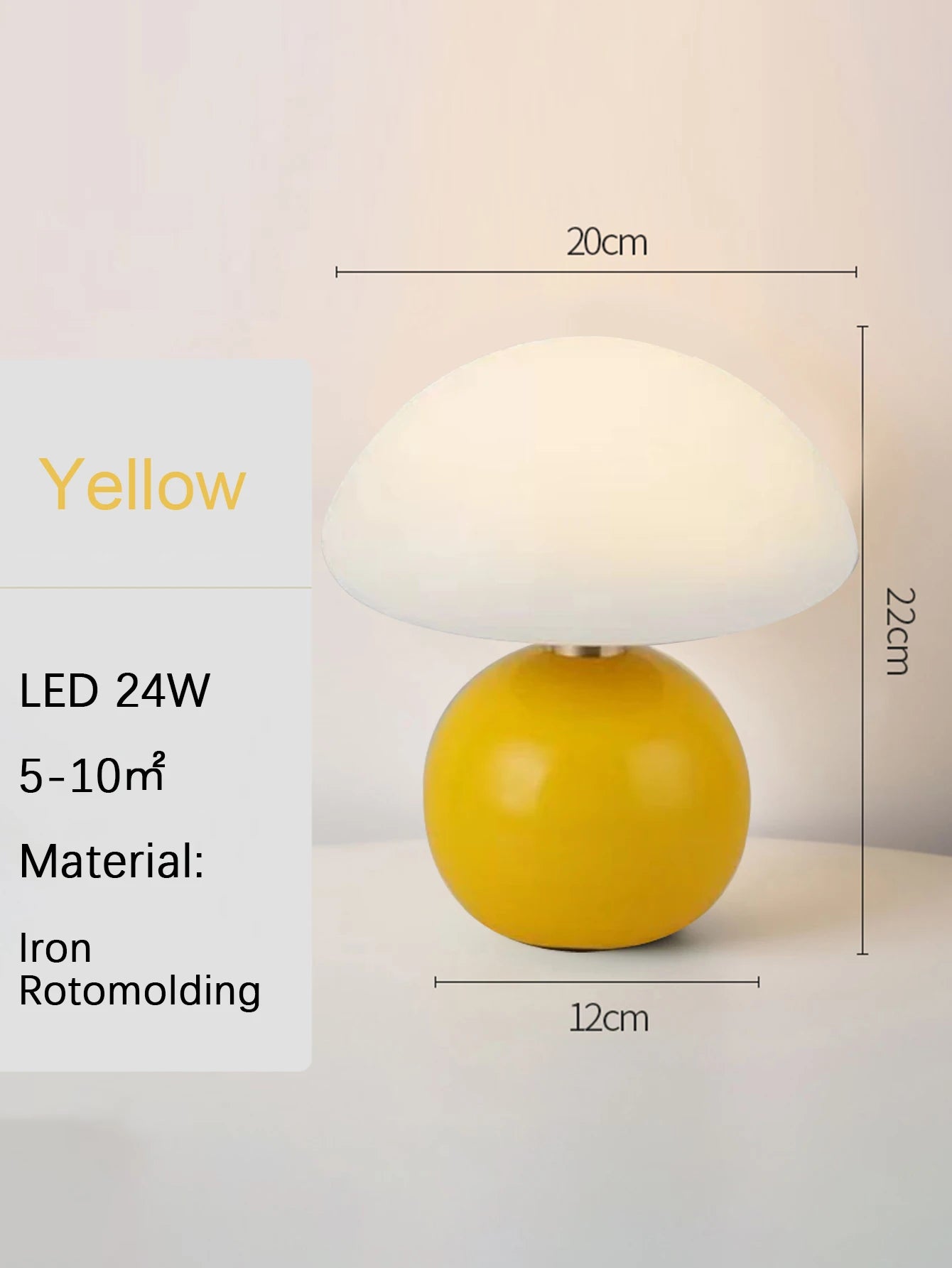 Led table lamp for bedroom Lamp bedside table White/pink/red/beige/orange stromatolite moon desk Mood light Room decorating item
