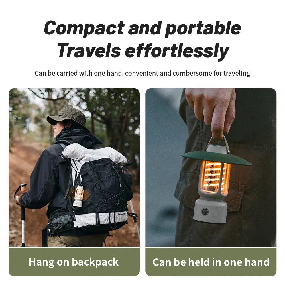 Naturehike Retro Lantern Atmosphere Light Camp Light Outdoor Camping Light Camping Horse Light Charging Tent Light Lighting