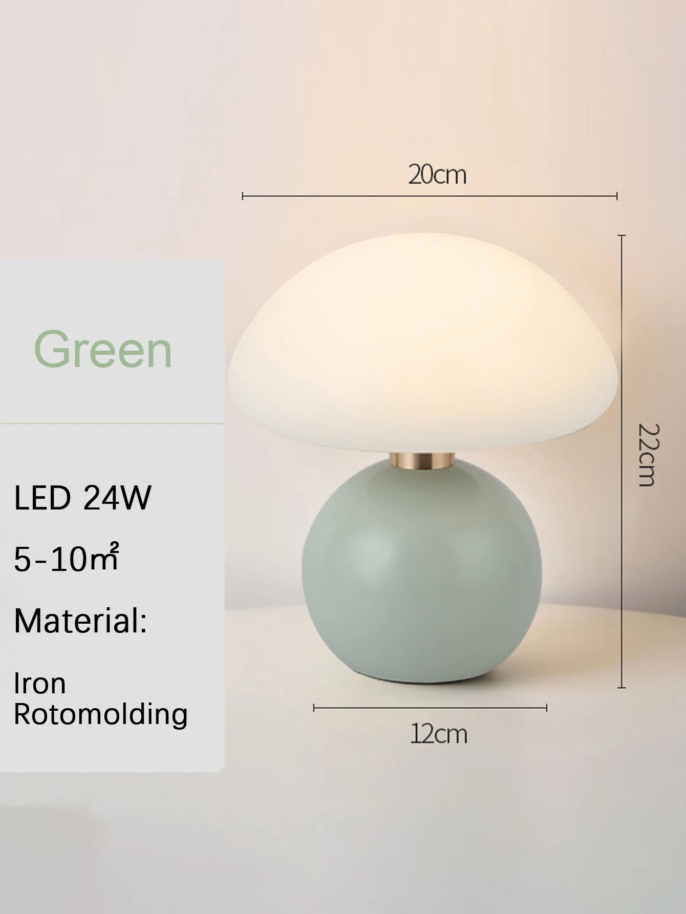 Led table lamp for bedroom Lamp bedside table White/pink/red/beige/orange stromatolite moon desk Mood light Room decorating item