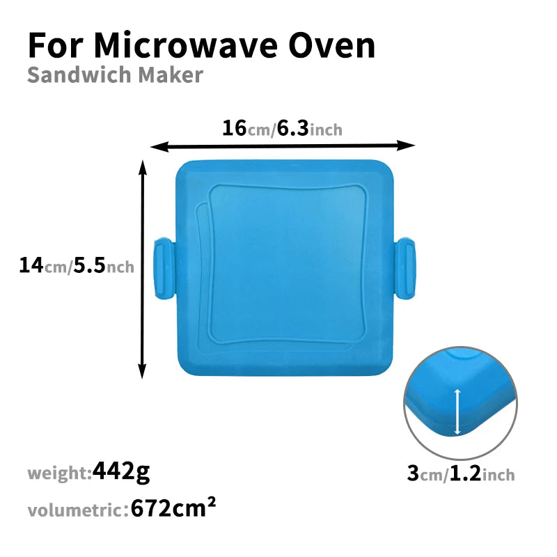 1pc Food Grade Silicone Easy-to-Use Microwave Sandwich Maker with Adjustable Silicone Straps Quick, Even Cooking for Crispy Toas