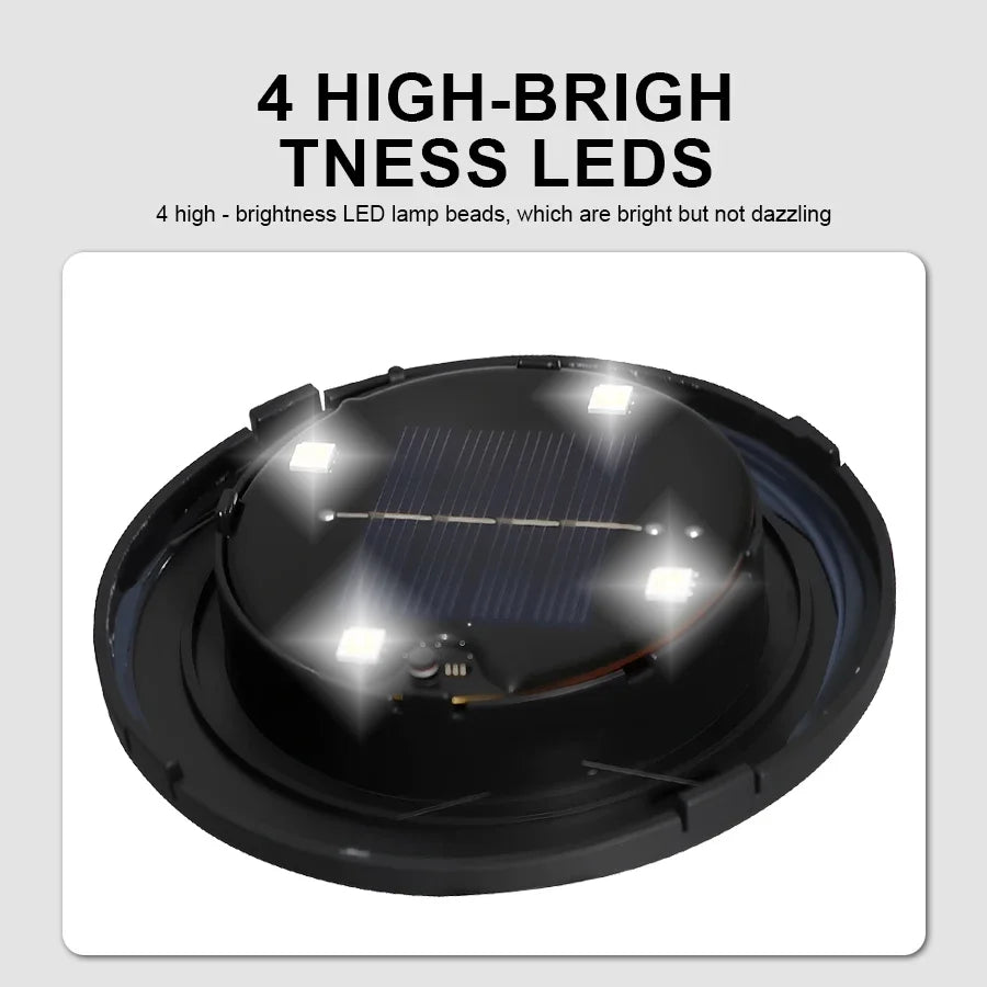 Solar Garden Lights Outdoor, Waterproof Solar Powered Stone Light，Outdoor Landscaping lights for Garden Pathway Yard Lawn light
