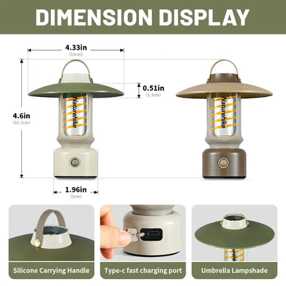 Naturehike Retro Lantern Atmosphere Light Camp Light Outdoor Camping Light Camping Horse Light Charging Tent Light Lighting