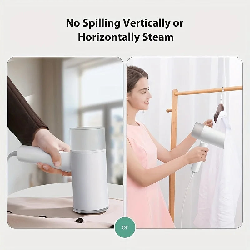 1200W Handheld Clothes Steamer – Portable Home Steam Iron with Dry &amp; Steam Settings"y And Wet Ironing For Home Travel  Use