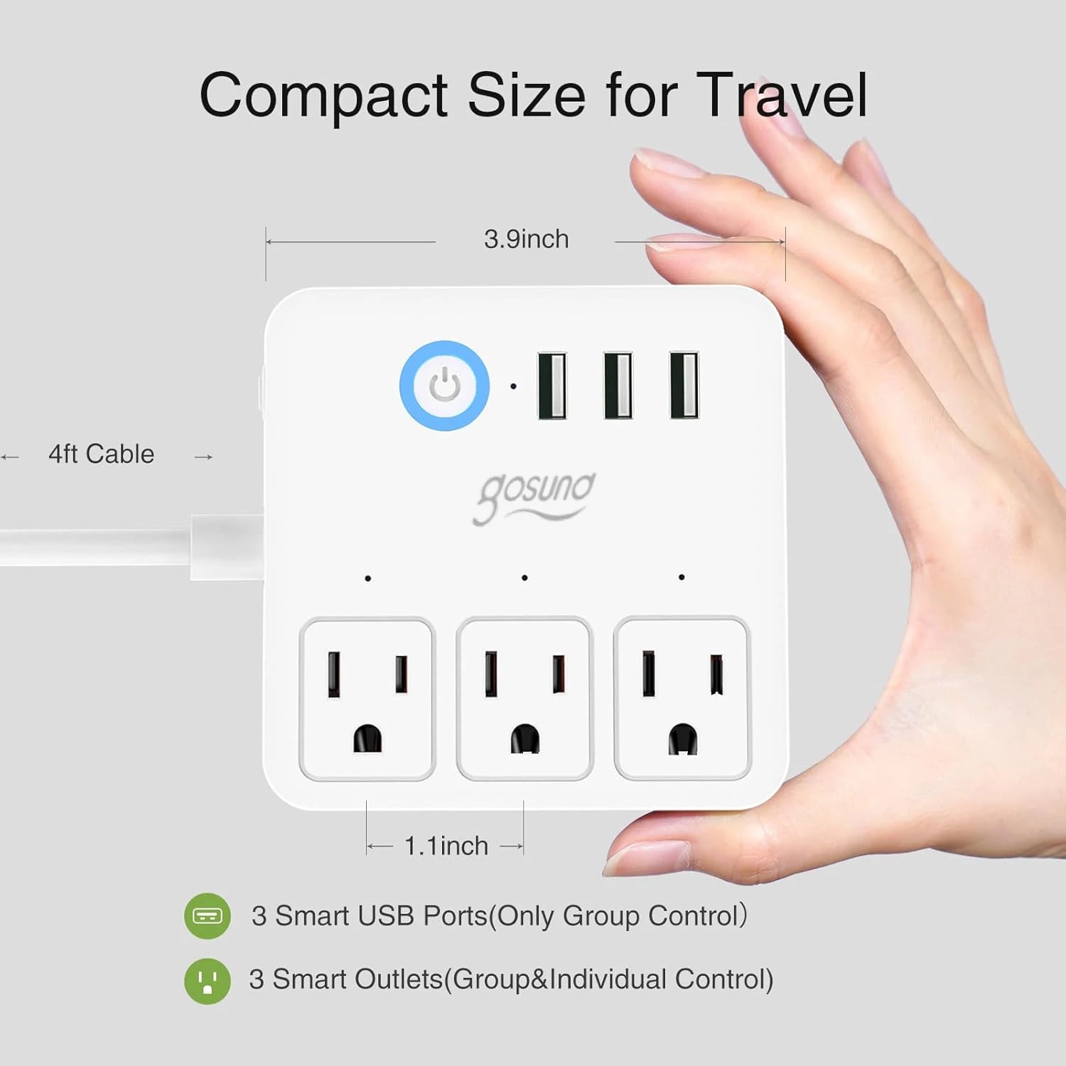 h Extension Cord For Travel Home Office