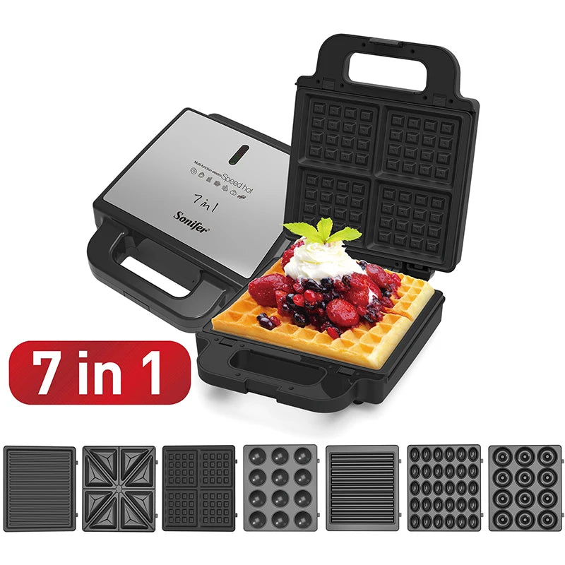 7 In 1 Waffles Maker Electric Sandwiches Machine