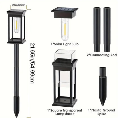 Solar Pathway Lights Solar Lights Outdoor Solar Powered Garden Lights for Walkway Yard Backyard Lawn Landscape Lighting Decor