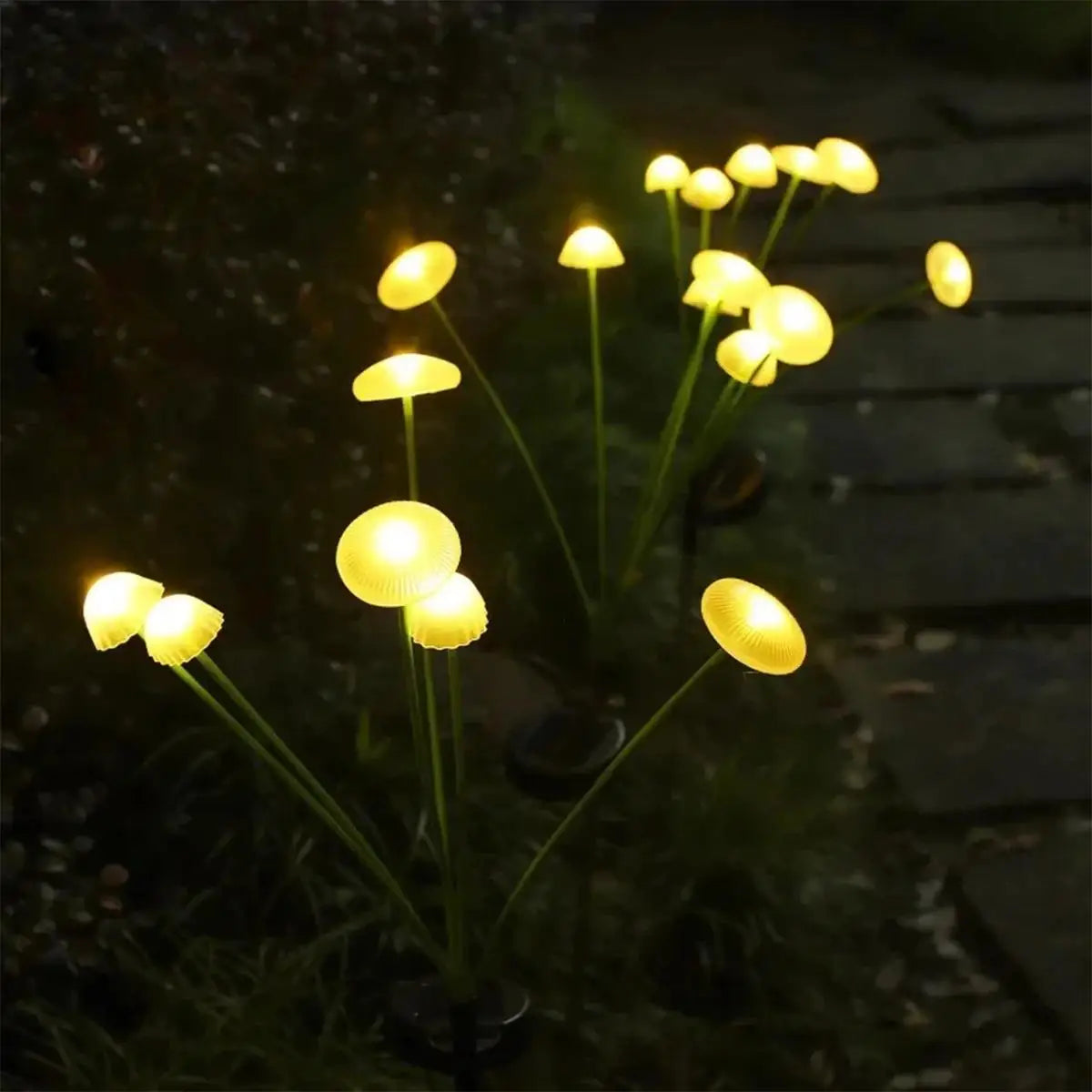 Solar Garden Lights Led Outdoor Light Driveway Round Fence Yard Waterproof Ip65 Waterproof Wall With Panel Decoration Landscape