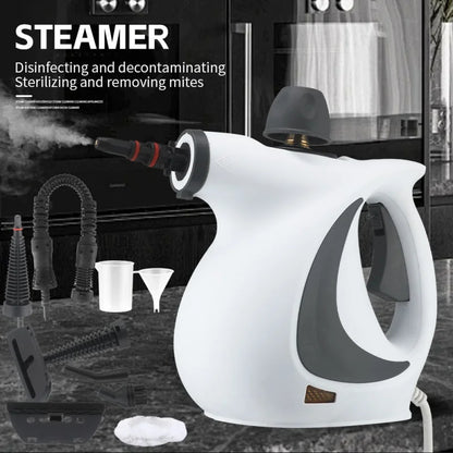 1050W Handheld Steam Cleaner – High Temp &amp; Pressure for Kitchen &amp; AC Cleaning"