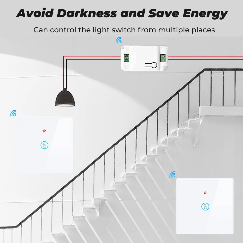 GERMA Smart Touch Light Switch with 433MHz Remote