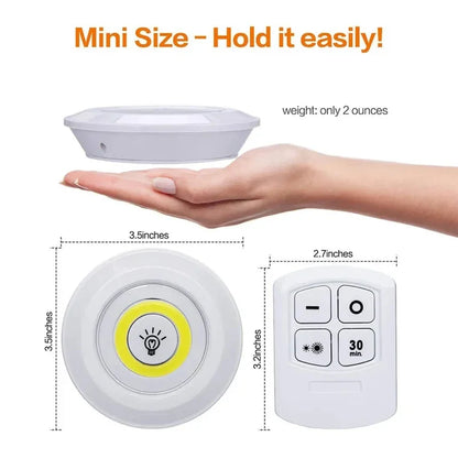 Smart Wireless Remote Control Night Light Decorative Kitchen Closet Staircase Aisle Bathroom Lighting Mini LED Lights