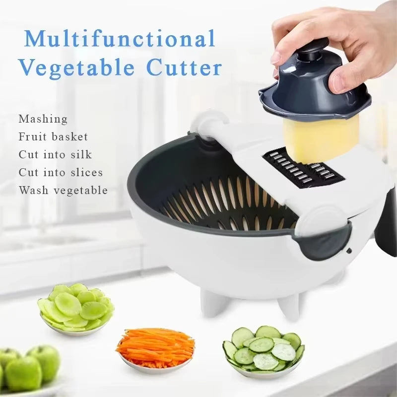 Vegetable Cutter with Drain Basket