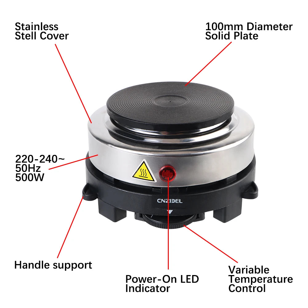 Mini Electric Heater Stove Hot Cooker Plate