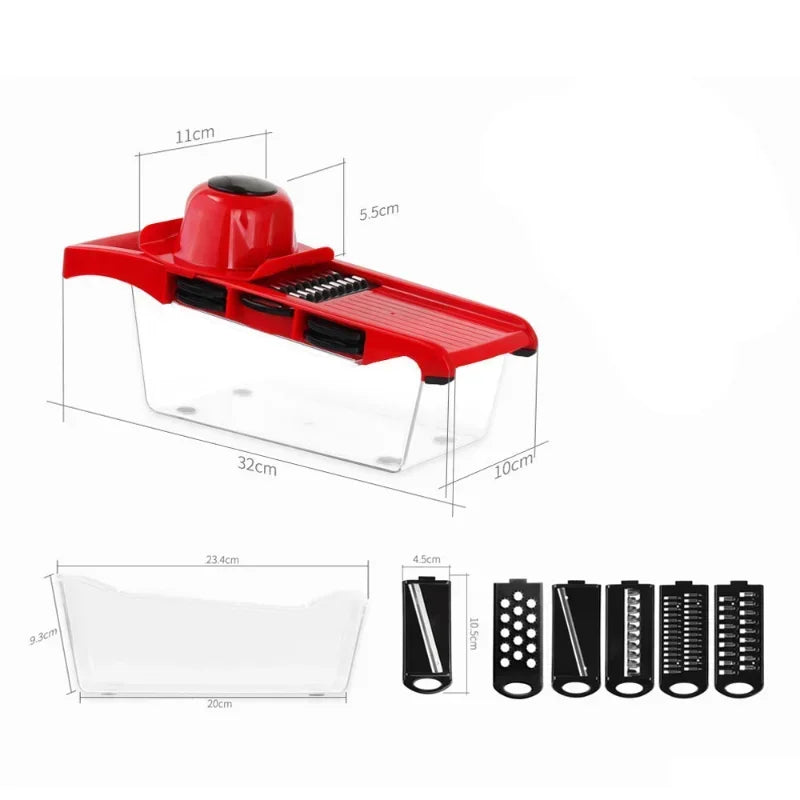 Vegetable Cutter 8 In 1 6 Dicing Blades Slicer