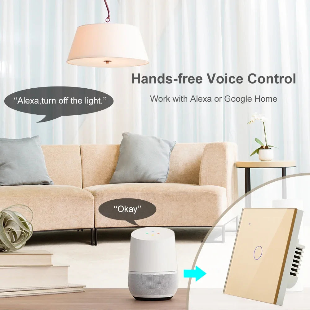 Tuya Smart Life WiFi Wall Touch Button 220V