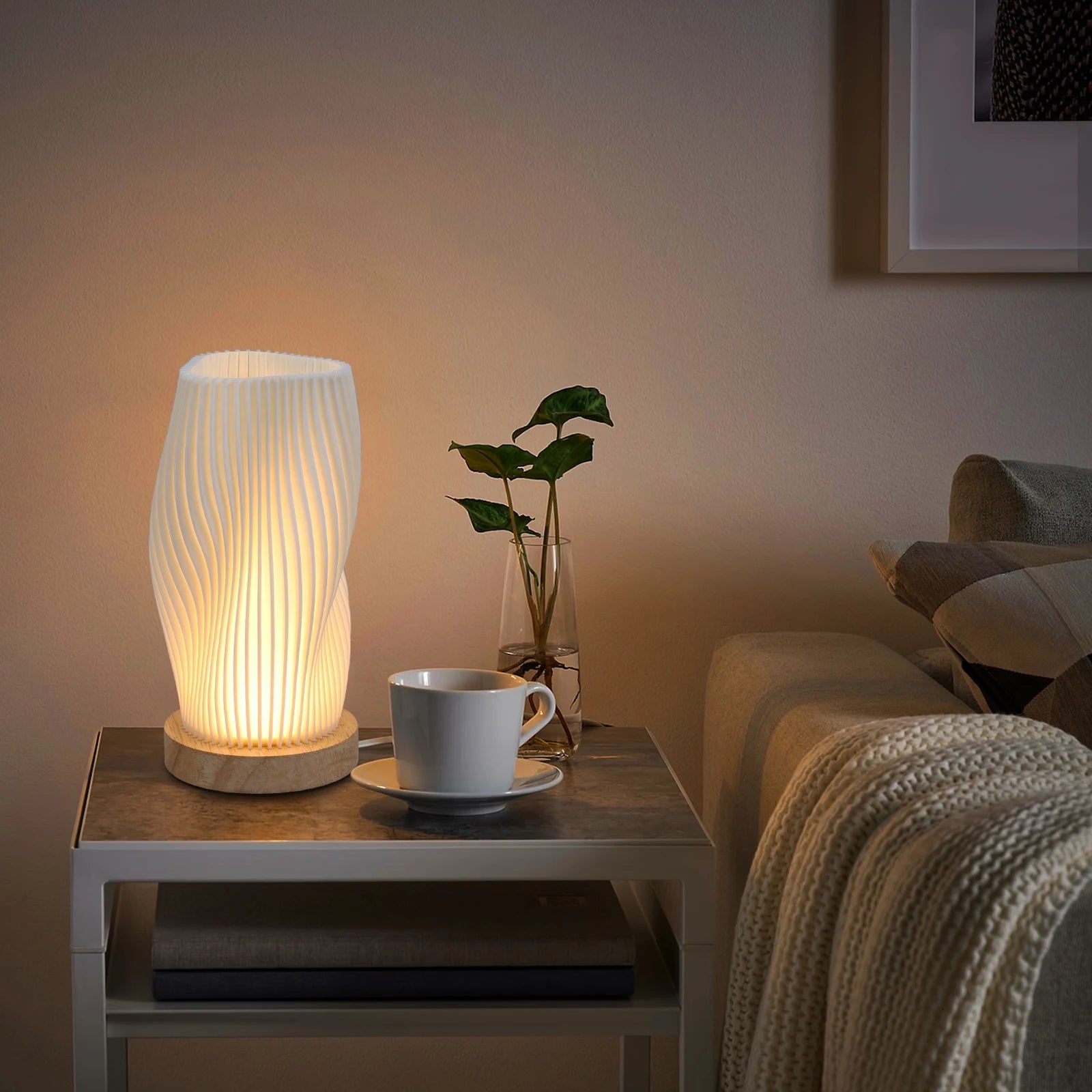 Vintage Boho Table Lamp – Cozy, Warm Lighting for Bedroom, Nightstands &amp; Desk