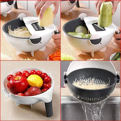 Vegetable Cutter with Drain Basket