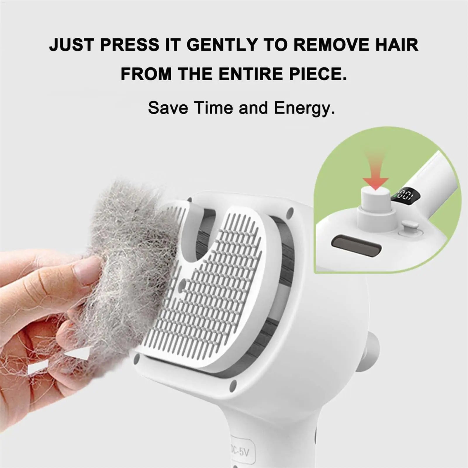 Pet Hair Remover Spray &amp; Grooming Comb –