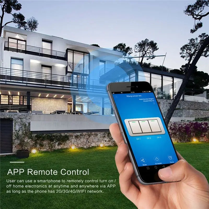 Delighted- Wifi Smart Wall Light Switch 10A Glass