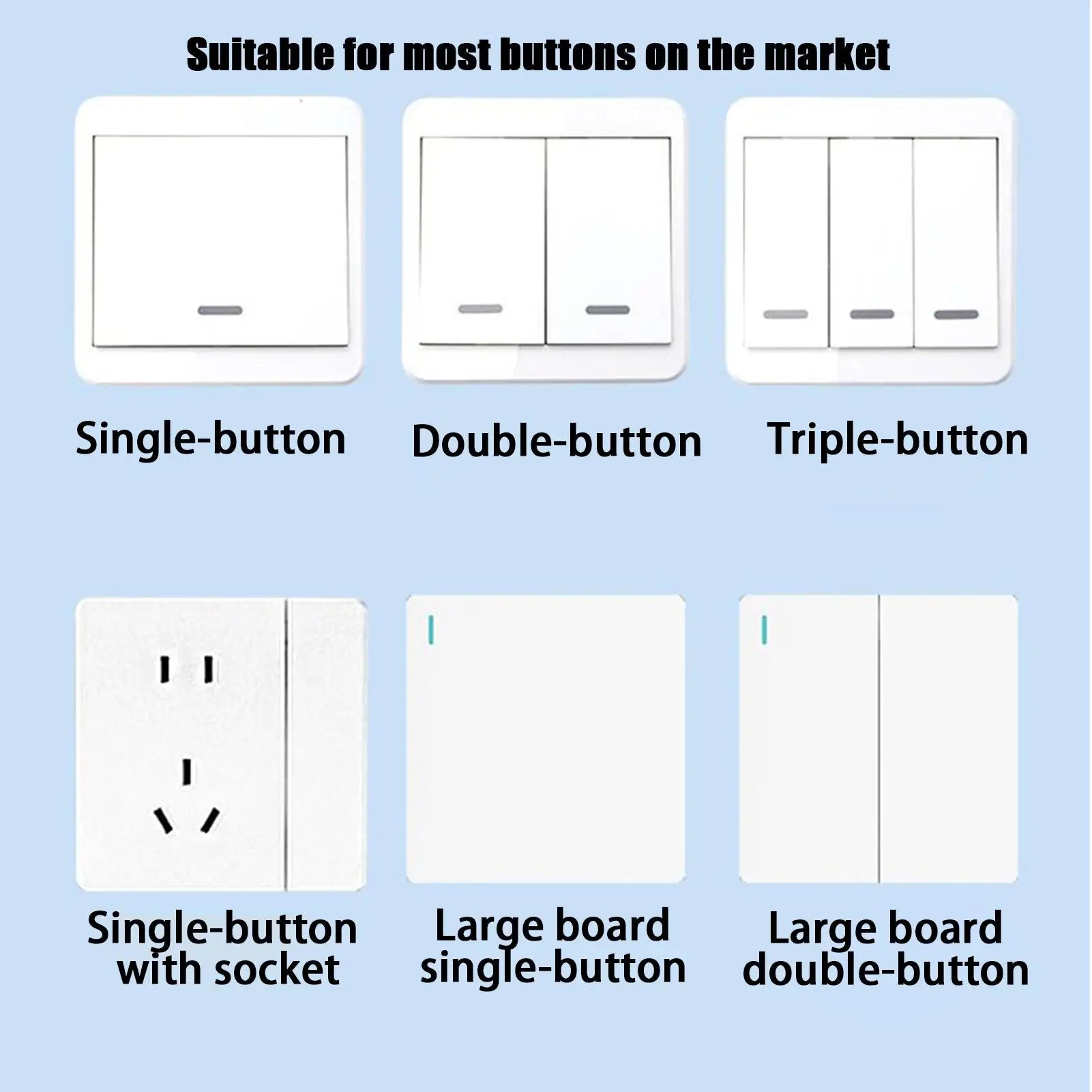 Smart Automatic Remote Control Button Pusher Wireless Switches Device for Home Dorm Lights No Wiring Needed Easy Install