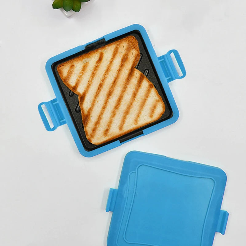 1pc Food Grade Silicone Easy-to-Use Microwave Sandwich Maker with Adjustable Silicone Straps Quick, Even Cooking for Crispy Toas