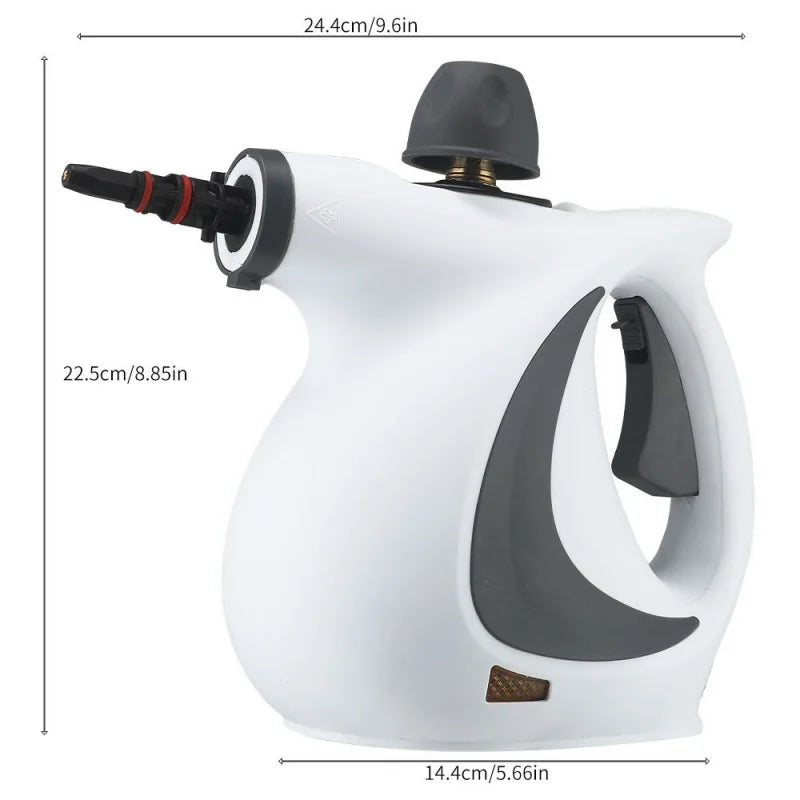 1050W Handheld Steam Cleaner – High Temp &amp; Pressure for Kitchen &amp; AC Cleaning"