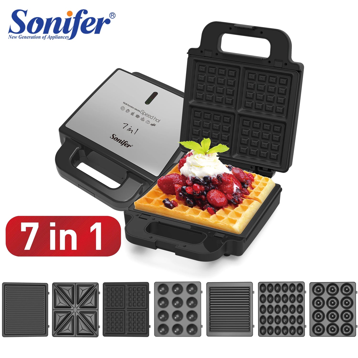 7 In 1 Waffles Maker Electric Sandwiches Machine